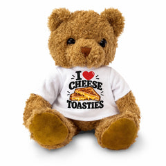 I LOVE CHEESE TOASTIES - Teddy Bear Cute Cuddly - Funny Food Gift Present