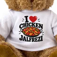 I LOVE CHICKEN JALFREZI - Teddy Bear Cute Cuddly - Funny Food Gift Present