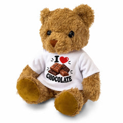 I LOVE CHOCOLATE Teddy Bear Cute Cuddly Funny Food Gift Present