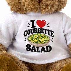 I LOVE COURGETTE SALAD - Teddy Bear Cute Cuddly - Funny Food Gift Present