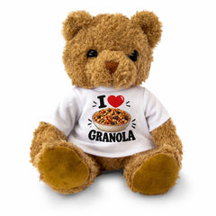 I LOVE GRANOLA - Teddy Bear Cute Cuddly - Funny Food Gift Present