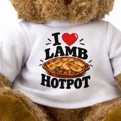 I LOVE LAMB HOTPOT - Teddy Bear Cute Cuddly - Funny Food Gift Present