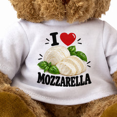 I LOVE MOZZARELLA - Teddy Bear Cute Cuddly - Funny Food Gift Present