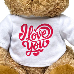I Love You - Teddy Bear - Love Romance Gift Present