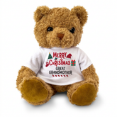 MERRY CHRISTMAS GREAT GRANDMOTHER - Teddy Bear - Cute Cuddly Soft - Xmas Gift Present