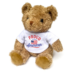 PROUD TO BE AN AMERICAN - Teddy Bear - Cute Cuddly Soft - Gift Present