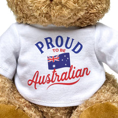 PROUD TO BE AUSTRALIAN - Teddy Bear - Cute Cuddly Soft - Gift Present