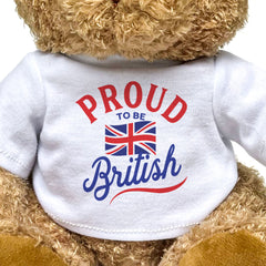 PROUD TO BE BRITISH - Teddy Bear - Cute Cuddly Soft - Gift Present