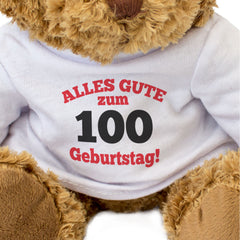Alles Gute Zum 100 Geburtstag - Teddy Bear - Gift Present