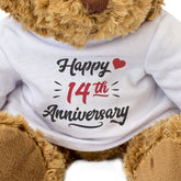 Happy 14th Anniversary - Teddy Bear