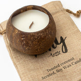AMY - Toasted Coconut Bowl Candle – Soy Wax - Gift Present