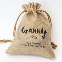 GRANNY - Toasted Coconut Bowl Candle – Soy Wax - Gift Present