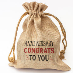 ANNIVERSARY CONGRATS TO YOU - Toasted Coconut Bowl Candle – Soy Wax - Gift Present