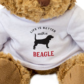 Life Is Better With A Beagle - Teddy Bear - Gift Present