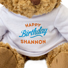 Happy Birthday Shannon Teddy Bear