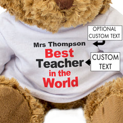 Best In The World Personalised Bear