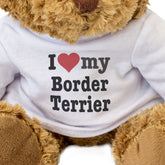 I Love My Border Terrier - Teddy Bear