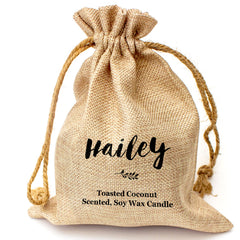 HAILEY - Toasted Coconut Bowl Candle – Soy Wax - Gift Present