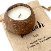 HANNAH - Toasted Coconut Bowl Candle – Soy Wax - Gift Present
