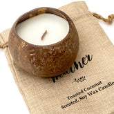 HEATHER - Toasted Coconut Bowl Candle – Soy Wax - Gift Present