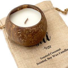 JILL - Toasted Coconut Bowl Candle – Soy Wax - Gift Present