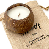 LIBERTY - Toasted Coconut Bowl Candle – Soy Wax - Gift Present