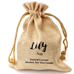 LILY - Toasted Coconut Bowl Candle – Soy Wax - Gift Present