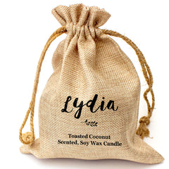 LYDIA - Toasted Coconut Bowl Candle – Soy Wax - Gift Present
