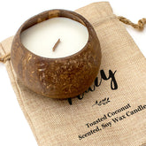 MARY - Toasted Coconut Bowl Candle – Soy Wax - Gift Present