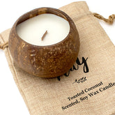 MAY - Toasted Coconut Bowl Candle – Soy Wax - Gift Present