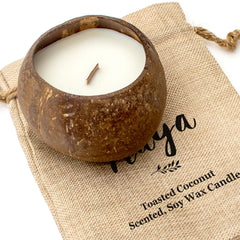 MAYA - Toasted Coconut Bowl Candle – Soy Wax - Gift Present