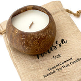 MELISSA - Toasted Coconut Bowl Candle – Soy Wax - Gift Present