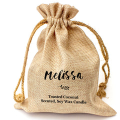MELISSA - Toasted Coconut Bowl Candle – Soy Wax - Gift Present