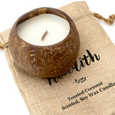 MEREDITH - Toasted Coconut Bowl Candle – Soy Wax - Gift Present