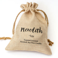MEREDITH - Toasted Coconut Bowl Candle – Soy Wax - Gift Present