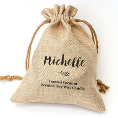 MICHELLE - Toasted Coconut Bowl Candle – Soy Wax - Gift Present