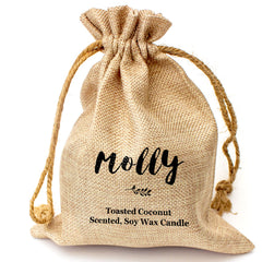 MOLLY - Toasted Coconut Bowl Candle – Soy Wax - Gift Present