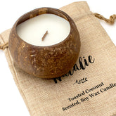 NATALIE - Toasted Coconut Bowl Candle – Soy Wax - Gift Present
