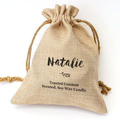 NATALIE - Toasted Coconut Bowl Candle – Soy Wax - Gift Present