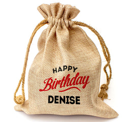 HAPPY BIRTHDAY DENISE - Toasted Coconut Bowl Candle – Soy Wax - Gift Present