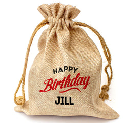 HAPPY BIRTHDAY JILL - Toasted Coconut Bowl Candle – Soy Wax - Gift Present