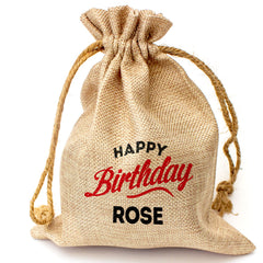 HAPPY BIRTHDAY ROSE - Toasted Coconut Bowl Candle – Soy Wax - Gift Present