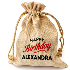 HAPPY BIRTHDAY ALEXANDRA - Toasted Coconut Bowl Candle – Soy Wax - Gift Present