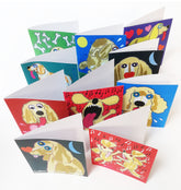 Golden Retriever Greeting Cards x 10