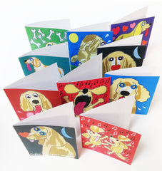 Golden Retriever Greeting Cards x 10