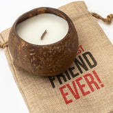 Greatest Friend Ever - Toasted Coconut Bowl Candle – Soy Wax - Gift Present