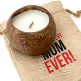 GREATEST MUM EVER - Toasted Coconut Bowl Candle – Soy Wax - Gift Present
