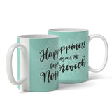 Happiness begins in Norwich Coffee Mug