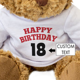 Happy Birthday Bear Custom Age