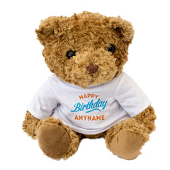 Happy Birthday Teddy Bear - Personalised Name